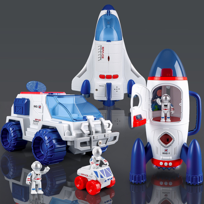 Simulated Space Station Exploration Vehicle, Space Shuttle, Model Aircraft, Space Rocket, Spaceship, Children's Gift Box Set Wholesale