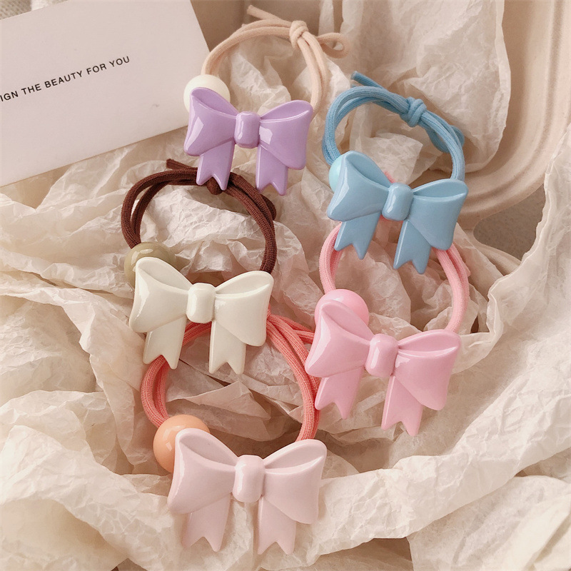Cuerda para el cabello con lazo de temperamento de alta calidad coreana, cola de caballo, bola baja, cuerda para la cabeza, banda elástica alta, lazo para el cabello, accesorios para el cabello