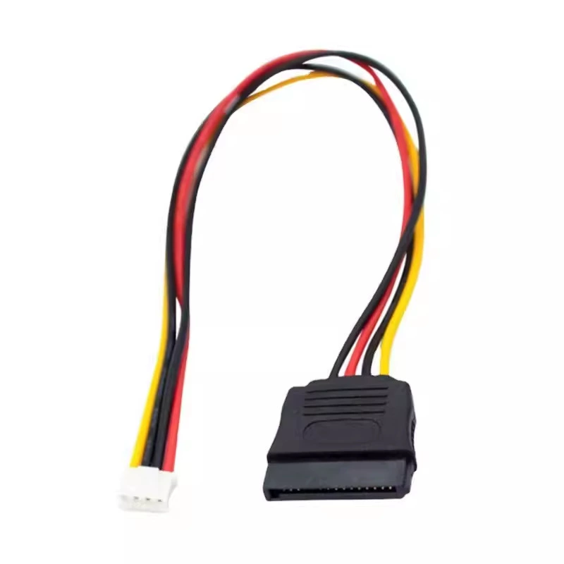 Купить ITX кабель питания SATA материнской плате 15p мать к маленькому 4pin материнская плата 2.0мм шаг питание провода