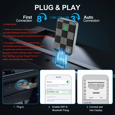 Carplay Module, Supports Apple — Simsiz CarPlay və Android Auto