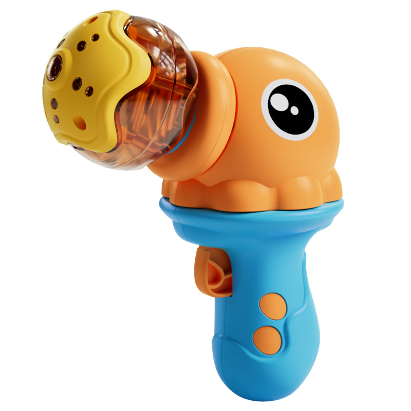 Octopus bambú libélula catapulta giroscopio para niños rotación cielo volador flash plato volador Frisbee mercado nocturno puesto mayorista image 6