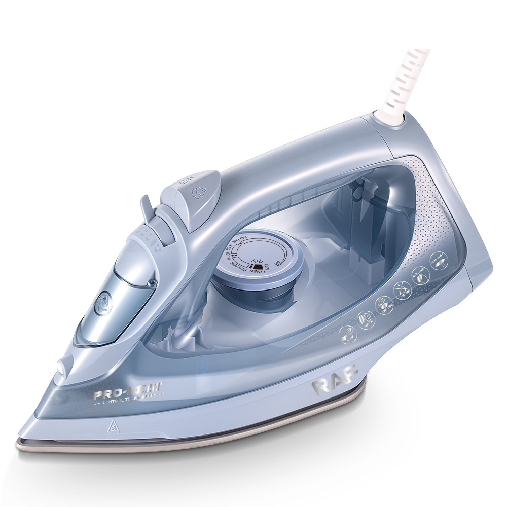 Plancha de Vapor Portátil 2200W con Suela Antiadherente para Hogar