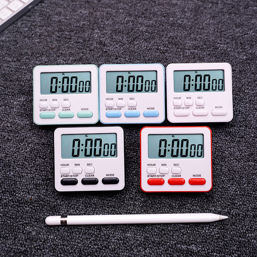 Kitchen timer student time manager timer English version positive and negative timing digital electronic alarm clock
