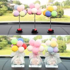 Confession balloon car ornaments cute car soft clay balloons colorful cartoon car ornaments decorations