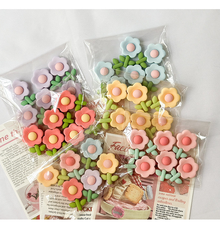 Electric Car Decoration 3D Flower Stickers