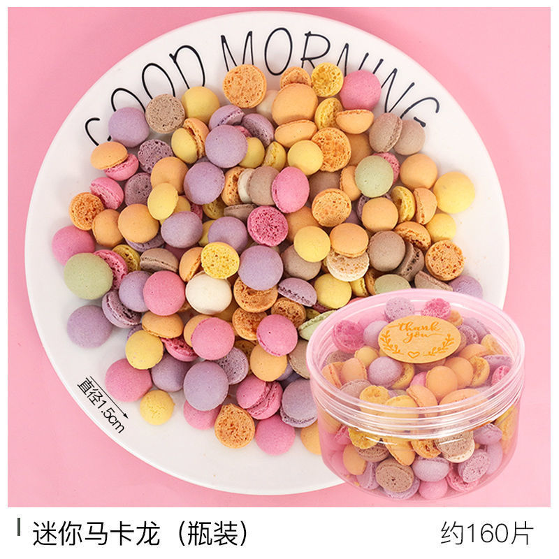 Cake decorate Sandwich Macaroon colour Dessert biscuit Peanut powder Partially Prepared Products Decoration baking French Dessert