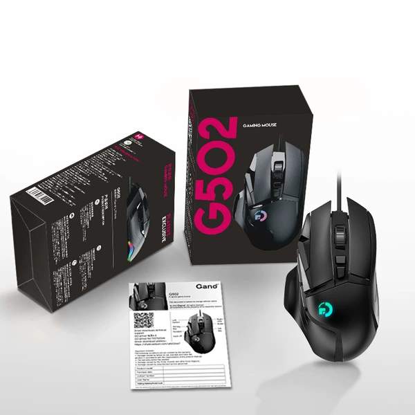 G502 Patriotic Edition Black Color Box-725IC-125Hz-7200DPI