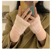 R 76544 Mink gloves ��ָë�����׿羳����ͨ��ó����