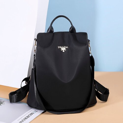 Multifunctional Women's Double Shoulder Bag 2025 Versatile Dual-Use Waterproof Anti-Theft Large Capacity Nylon School Bag Dropshipping