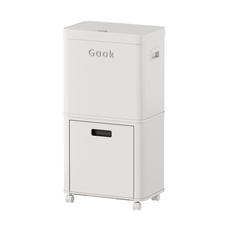 Gaokキャビネット式二重多分類知能誘導ゴミ箱キッチン用ステンレス3328/2228/5528|undefined