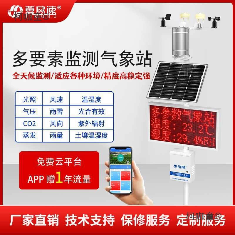 Метеостанция наружная автоматическая для наблюдения за скоростью ветра, осадками, почвой, сельским хозяйством, климатом и окружающей средой Metabo