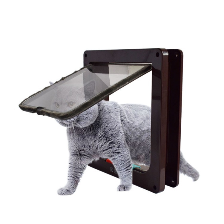 Gran Puerta de mascota al por mayor Puerta de perro Puerta de gato Puerta de plástico Instalación de agujero puerta de madera Puerta de Hierro puerta de vidrio