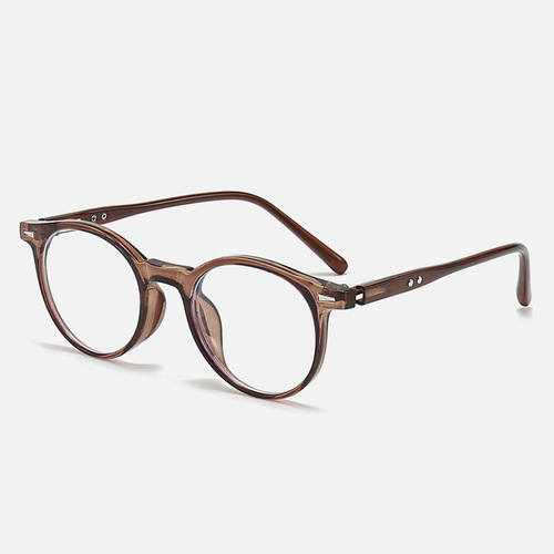 New Style Personalized Japanese and Korean Round Frame Myopia Glasses Frame Unisex Plain Glasses No-Makeup Internet Celebrity Retro Blue Light Blocking Glasses