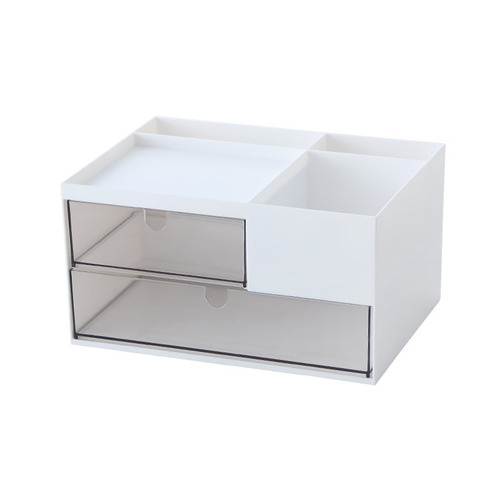 Drawer-type desktop storage box cosmetics office desk stationery organizer storage box multi-functional sleeping drawer box