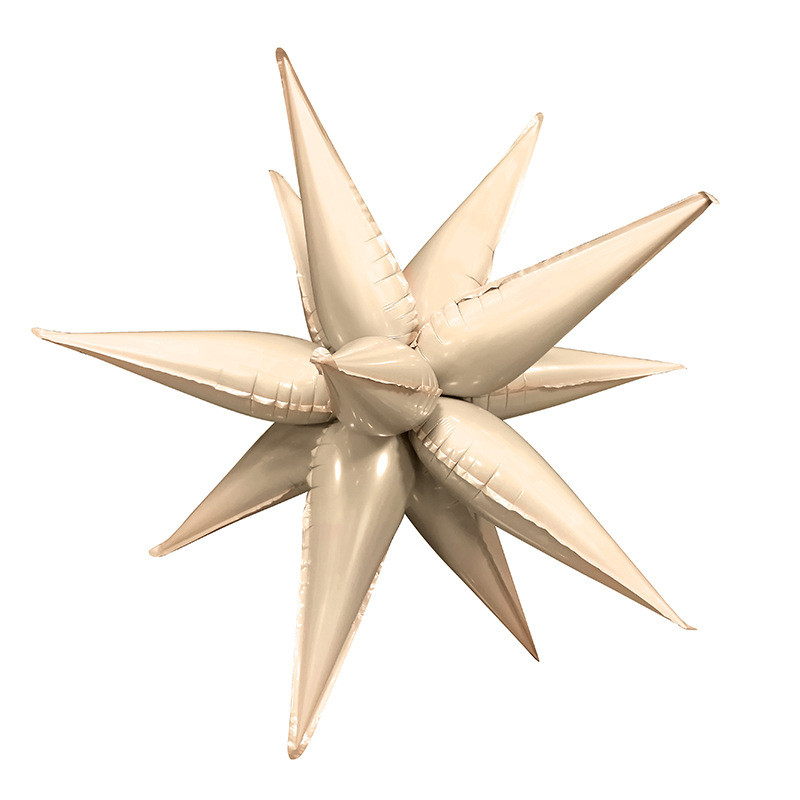 4D señaló estrella de seis puntas explosión bola erizo de mar modelado Decoración