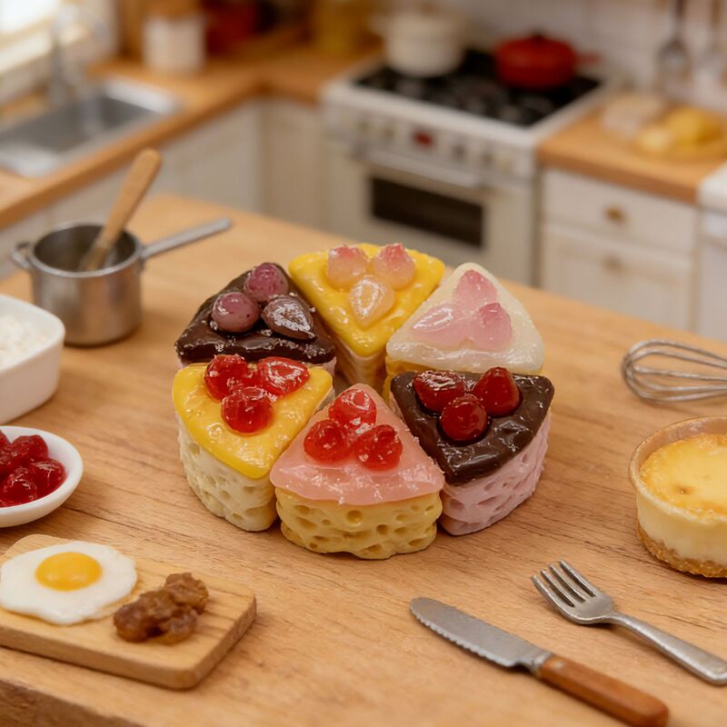 Simulated Strawberry Cake Cheese Bread Micro Landscape Handmade DIY Keychain Pendant Hairpin Compatible Resin Accessories Simulated Strawberry Cake Cheese Bread Micro Landscape Handmade DIY Keychain Pendant Hairpin Compatible Resin Accessories