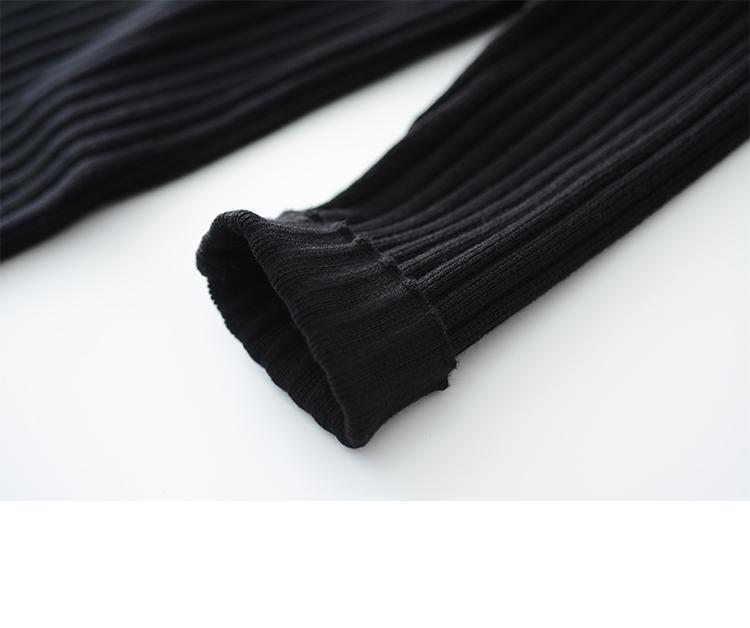 ng2510292 Autumn Winter Sweater For Women With Coat, Loose Long Sleeve Inner Layer, Mid-Length Base Shirt, Over-the-Knee Knitted_ecoleips.com