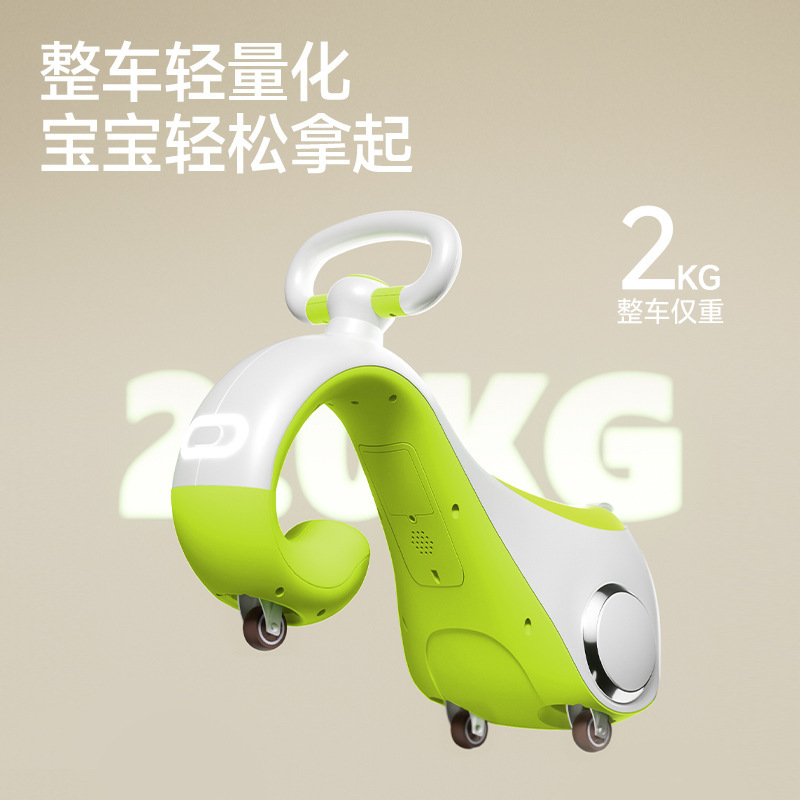 Patinete Anti-Vuelco para Niños de 1 a 3 Años de Plástico con Luz y Música
