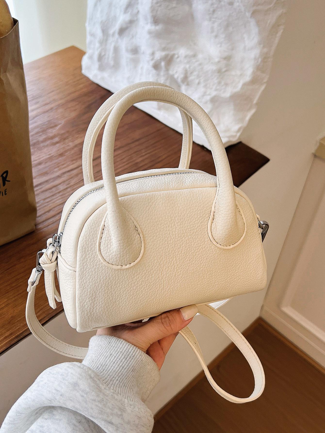2026 nueva moda ocio personalidad retro estilo extranjero bolso de nicho de diseño de mujer textura bolso de concha de hombro image 6