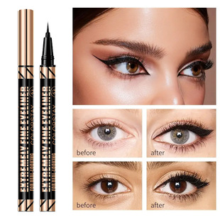 [Cross-Border Supply] Qiciy Eyeliner Is Waterproof, Sweat-Proof, Quick-Drying, Long-Lasting and Does Not Smudge, a Popular Foreign Trade Makeup Product