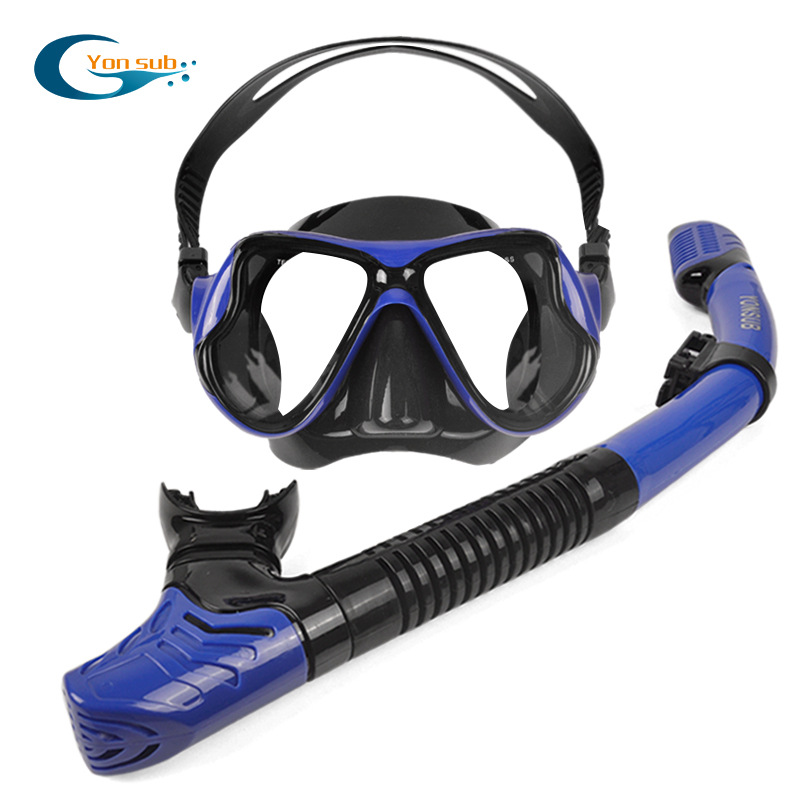 Adult Special Diving Goggles Snorkel Set for Men and Women New Large Frame Silicone Mask Swimming and Snorkeling Training Equipment