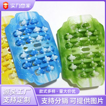 厂家促销千喜新品二十轮仿玉脚底足脚底按摩器塑料滚轮式足底按摩