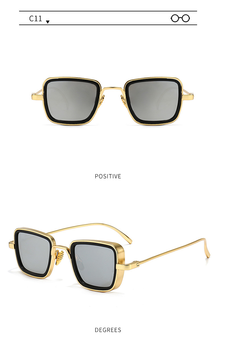 60g Weight Full Frame Glasses Structure Sunglasses Classification Ac, UV400 Protection Lens Material Square Glasses Style Travel Occasion Solid Color Pattern Men'S Gender Classic Style Style Classic Style Solid Color Ac UV400 Protection Square Full Frame Men's Sunglasses 15