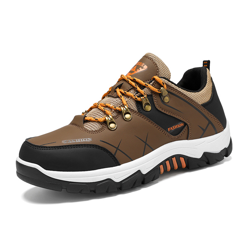 Zapatos de hombre 2025 verano nuevos zapatos de herramientas de todo fósforo para hombre zapatos de senderismo antideslizantes negros zapatos de trabajo juvenil retro