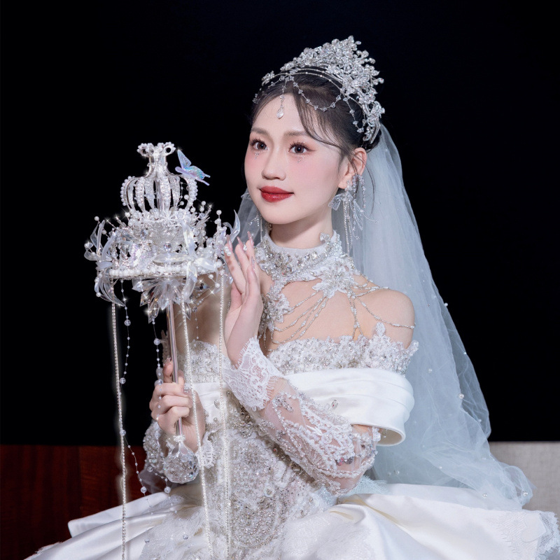 手捧花权杖结婚新娘婚礼手工diy材料新婚礼物婚纱成品出嫁