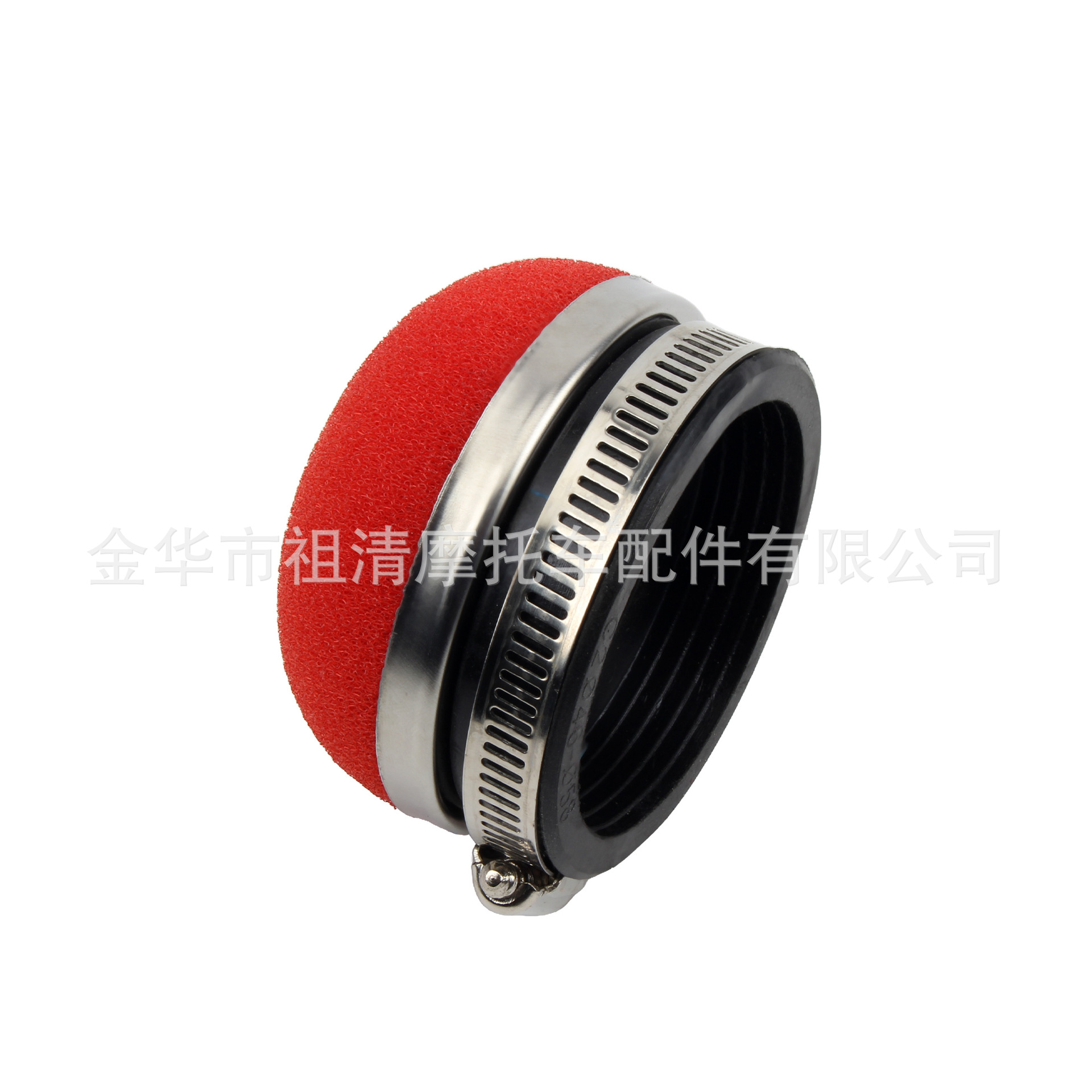 Motorcycle modification accessories straight ball sponge air filter red filter intake pipe 28/58mm size selection