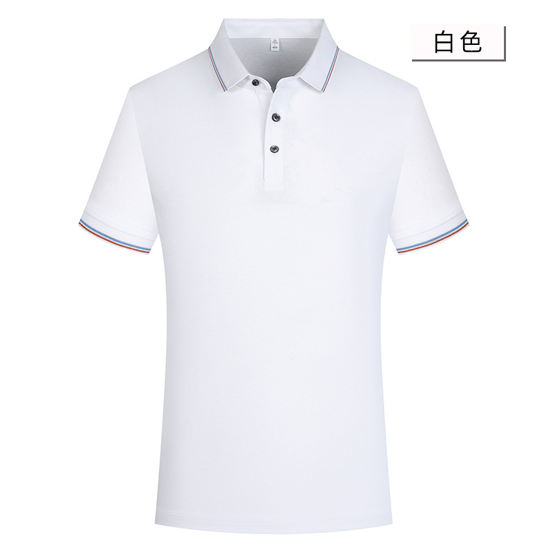 40 7A antibacteriano Solo fresco antiarrugas hombres solapa de color de manga corta ropa de trabajo polo polo personalizado