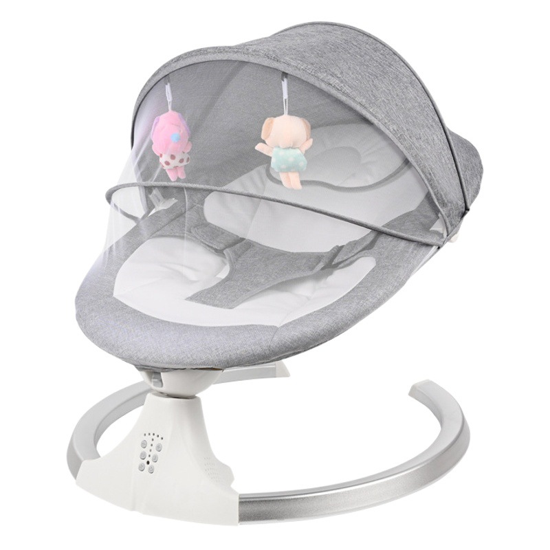 Baby Electric Rocking Chair, Rocking Chair for Soothing Babies, Can Lie down and Sit, Fully Automatic, Can Put Baby to Sleep, Children's Cradle Bed