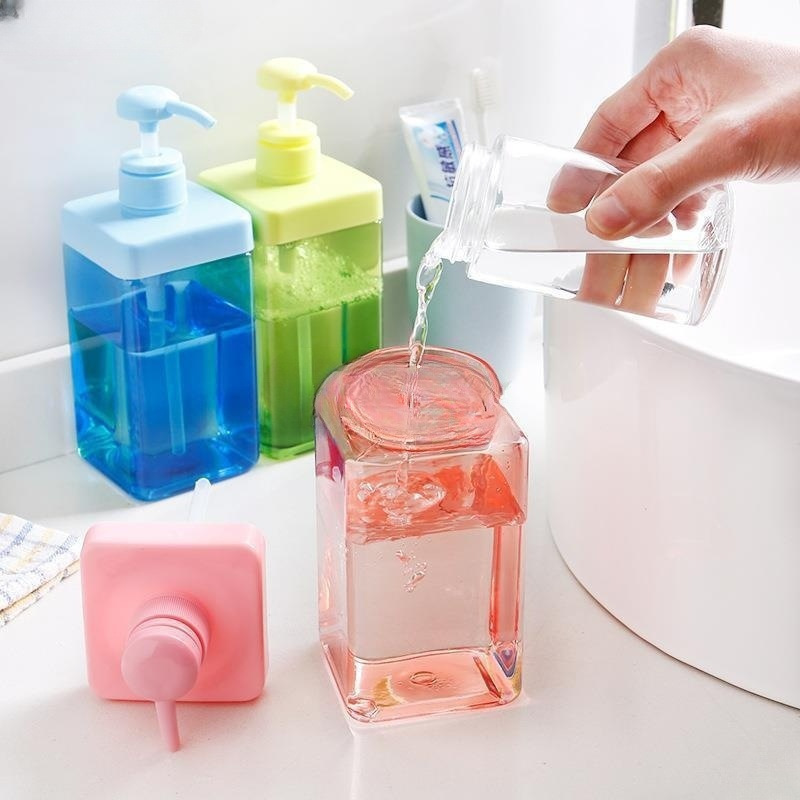 创意透明按压式乳液瓶洗手液洗发水瓶子洗洁精沐浴露分装瓶按压式