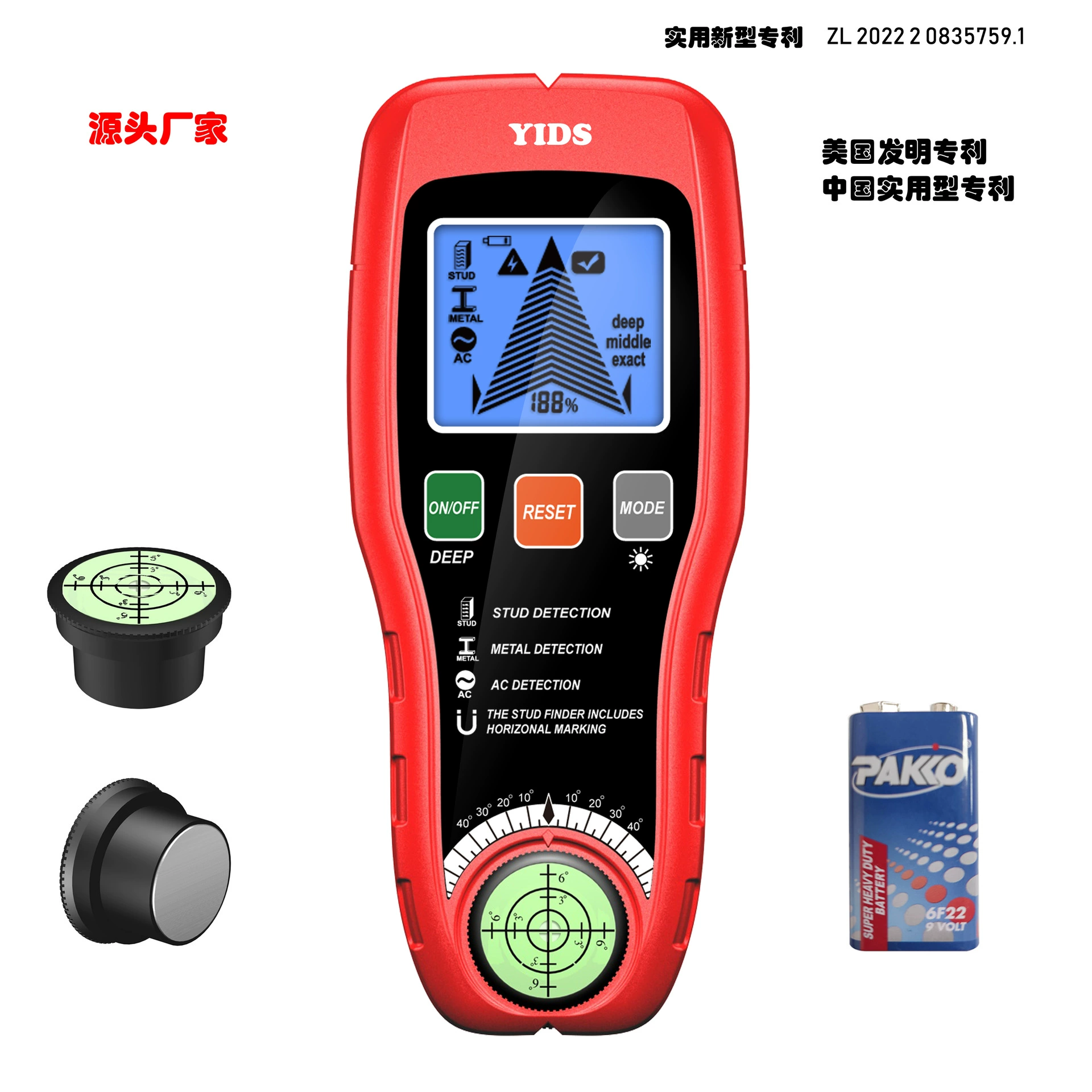 Настенный детектор Nail Finder 6-в-1 Amazon США Европейская и американская внешняя торговля ценовое преимущество