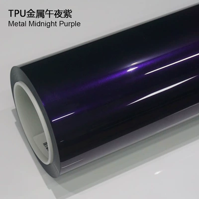 Auto Color Change Film — Anti-Fouling Coating Self-Repairing Anti-Scratch - tpu-metallic-midnight-purple-1524m15m
