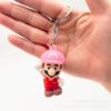 Mario, cartoon keychain, doll for elementary school students, Birthday gift