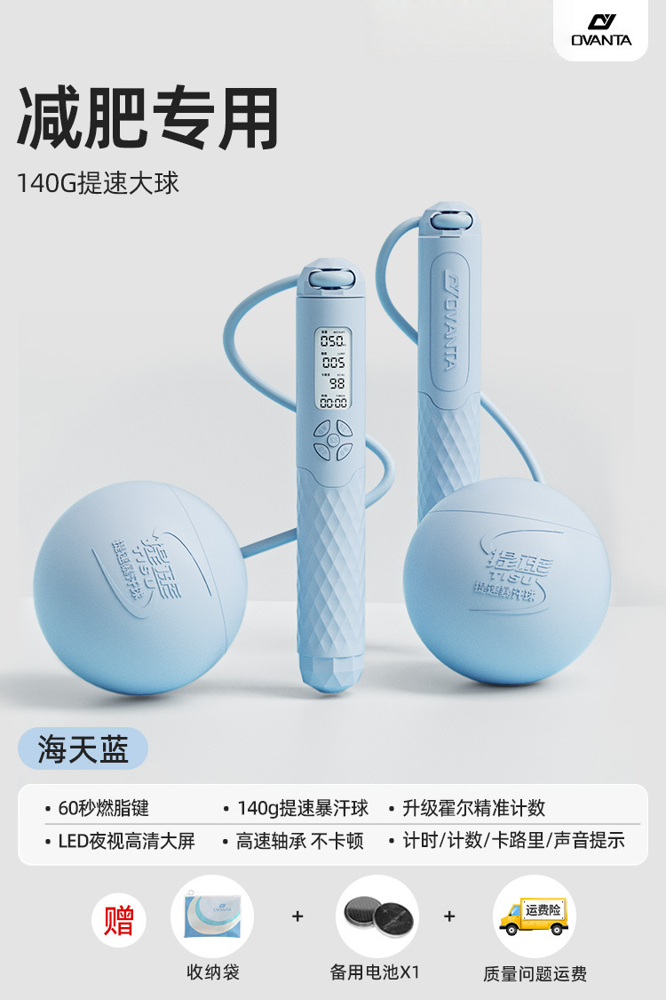 [버튼 배터리] 65mm 무선 볼/블루