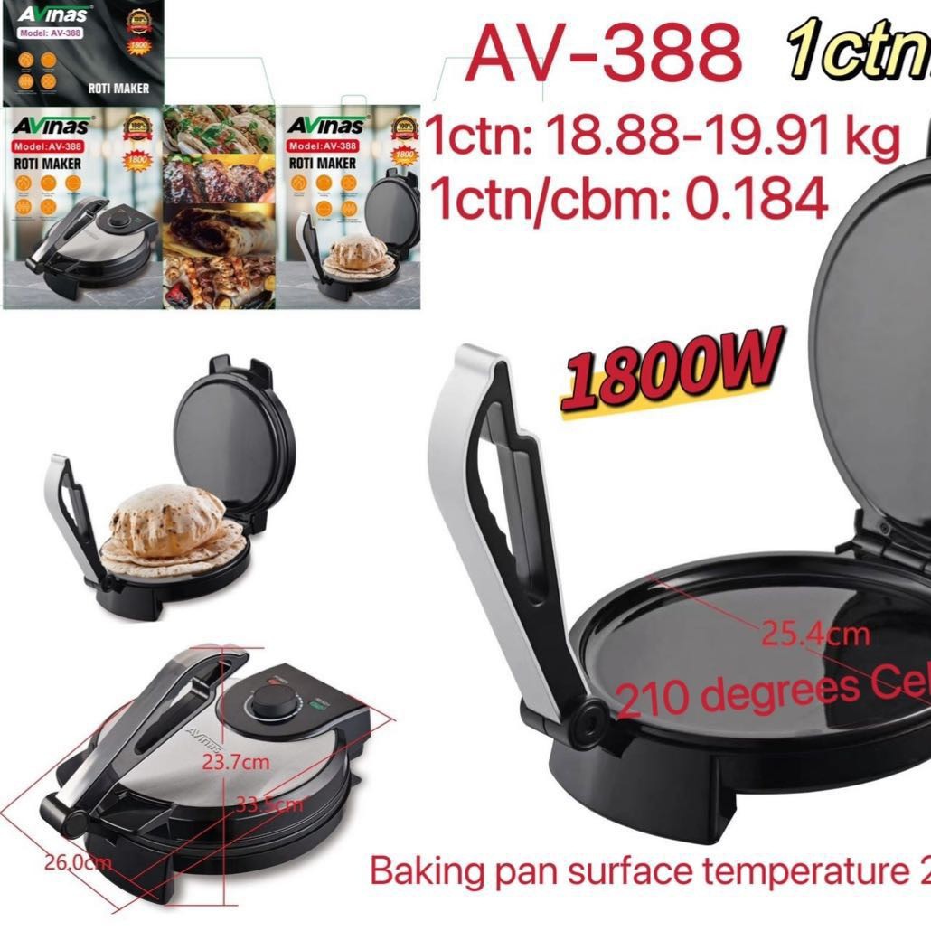 Avinas-388 Eu Bread-Maker 8Pcs/Ctn 0.184Cbm