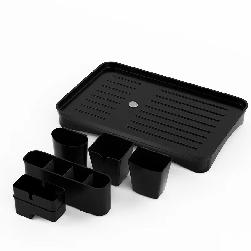 Rejilla de drenaje de platos transfronterizos al por mayor vajilla desmontable junto a la piscina, vajilla, vajilla, encimera, estante para vajilla