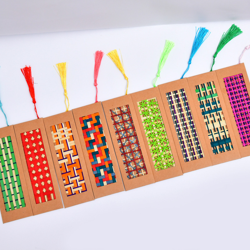 手作り竹製しおりDIY素材パック カラフル竹帯 竹片製品 竹工芸品 ギフト卸売|undefined