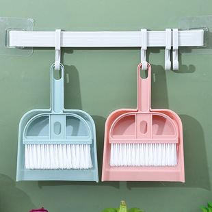 Small Household Broom Set for Desktop, Table Dusting, Soft Bristle Broom for Bed Cleaning, Window Sill Cleaning, Children's Dustpan, Mini Portable