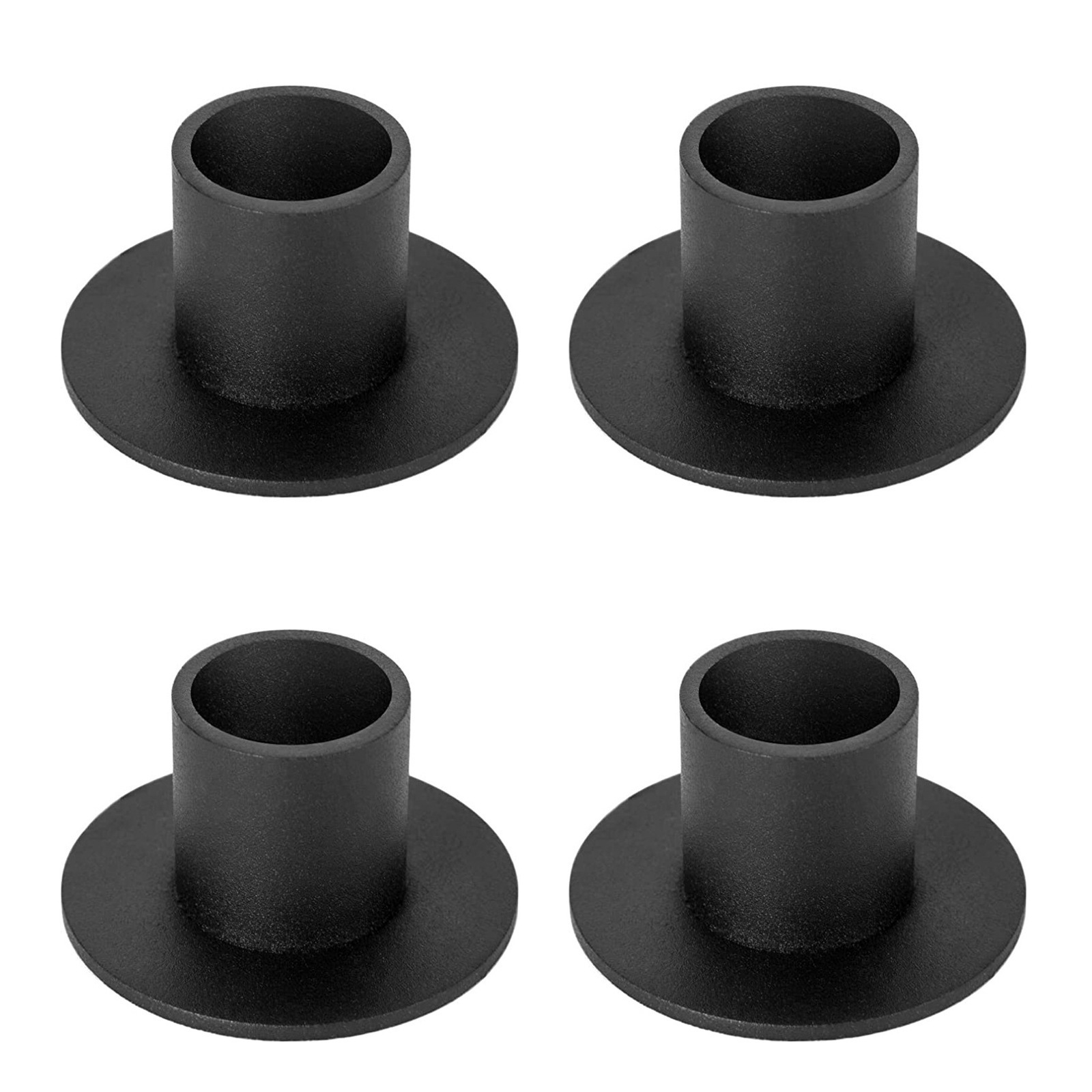 Candelabro de mesa de comedor de hierro europeo, candelabro de boda, comercio electrónico transfronterizo, candelabro pequeño redondo, adornos, pedestal de vela de poste negro