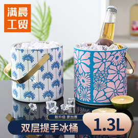 冰桶加厚双层香槟桶红酒啤酒冰镇 冰桶酒吧用 冰桶保温不锈钢冰桶