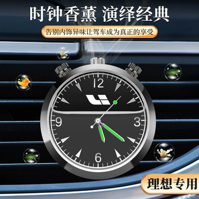 Car Perfume Aromatherapy clock fragrance light fragrance decoration - ideal-gunmetal-clock-air-outlet