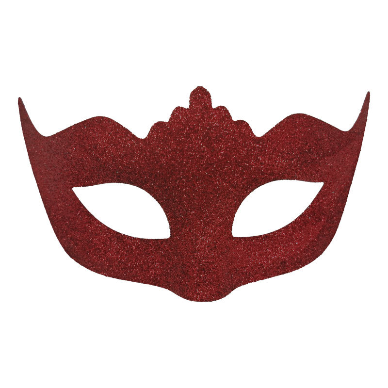 Carnaval polvo brillante retro pequeña máscara de corona veneciana máscara falsa máscara de maquillaje polvo brillante retro máscara de mitad de cara