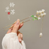 Retro Chinese hairpin with tassels, advanced Hanfu, wooden hair accessory, high-quality style, Chinese style