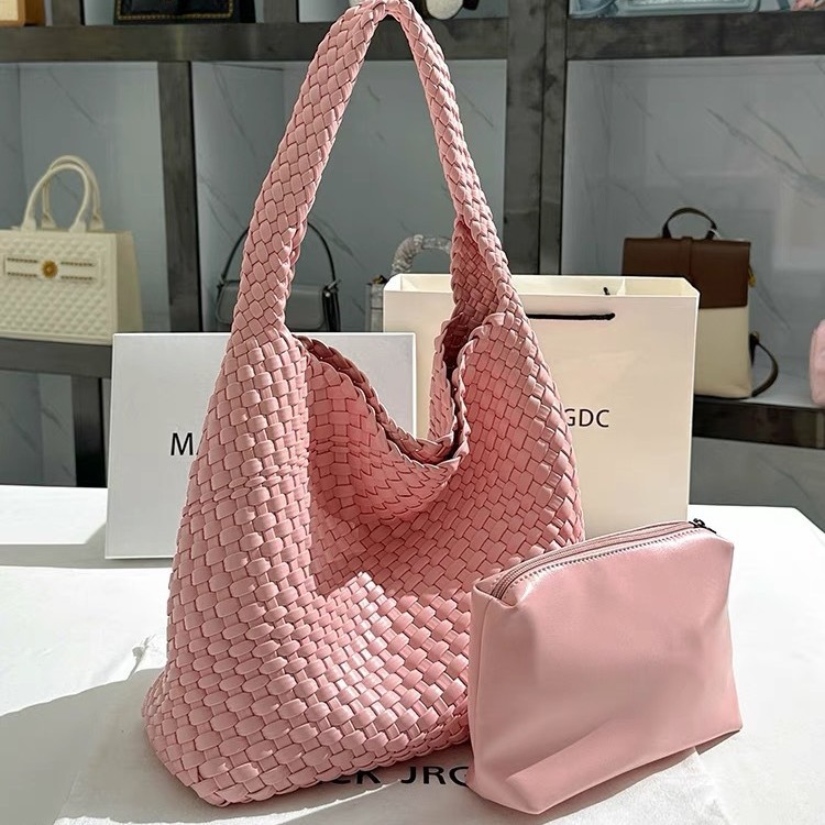 Women's Bag High-end Niche Handmade Woven Bucket Bag Tote Bag Vegetable Basket Bag Large Capacity Bag for Women