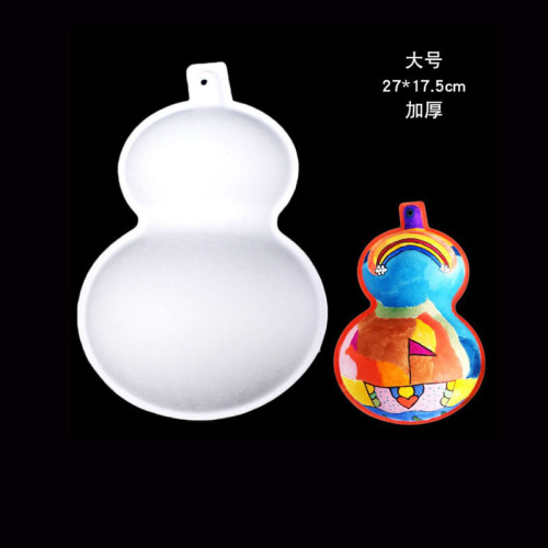 White pulp mask, hand-painted pumpkin mask DIY blank painting children's early education unisex horse scoop mask wholesale