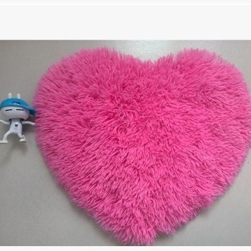 Cruz-Frontera en forma de corazón de lana de seda alfombra dormitorio amor piso estera mesita de noche pelusa-libre lindo hogar en forma de corazón
