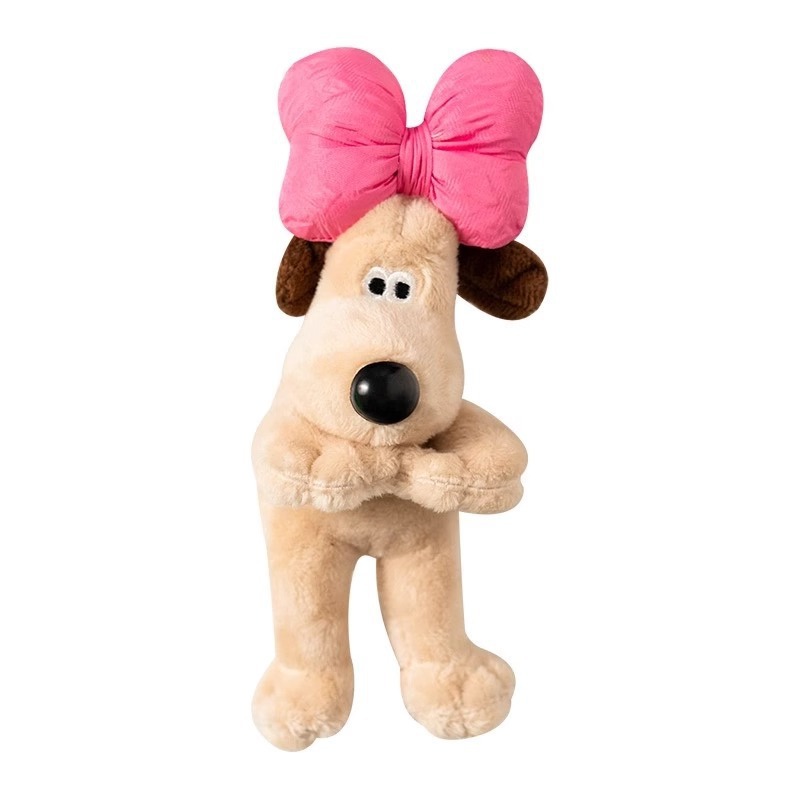Adornos pequeños para automóvil, lindo perro reparador, muñeco de peluche para mujer, tapón interior de automóvil de alta calidad, decoración, limpiaparabrisas rojo neto